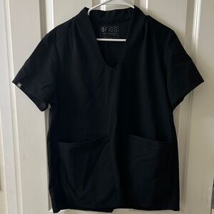 Figs Women's Black Short Sleeve Top